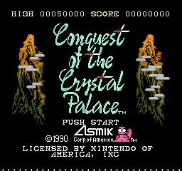 Conquest of the Crystal Palace (USA) Title Screen